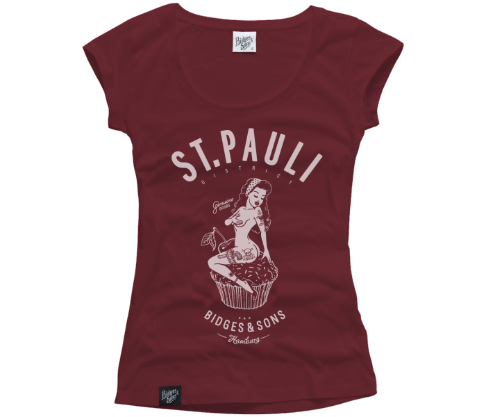 bidges-and-sons_girls_low-cut-t-shirt_st-pauli-pin-up_burgundy_isolated_product_1139_3634