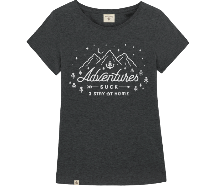 bidges-and-sons_ladies_low-cut-t-shirt_adventures-suck_dark-heather-grey_isolated_product_2223_4450