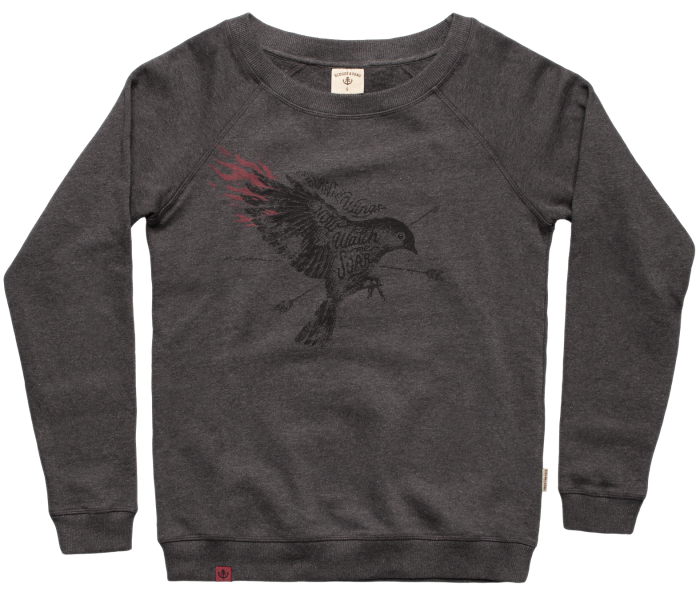 bidges-and-sons_ladies_sweater-lowcut-girls_soaring-bird_dark-heather-grey_isolated_product_1359_3918